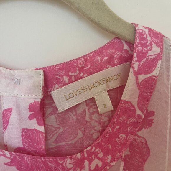 LoveShackFancy Pink Lorelei Dress sz 2 - Picture 4 of 8